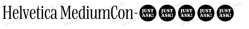 Helvetica MediumCon字体转换